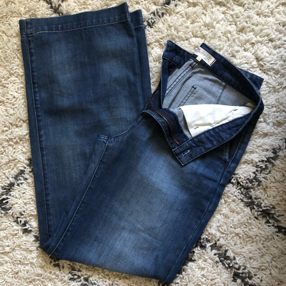 Madewell high waisted wide leg jeans